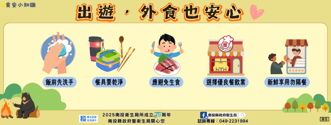 出遊，外食也安心